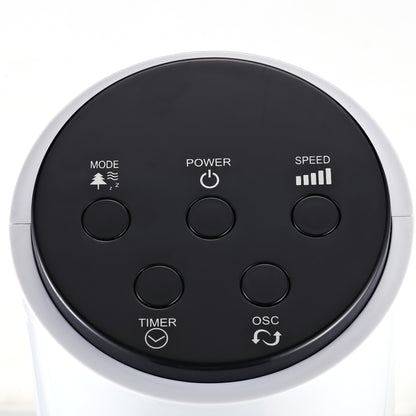 Tower Fan with Remote Control 70° Oscillating 96 cm Pedestal Fan Column Fan 45 W with 3 Modes Timer White+Black