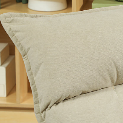 Floor Chair 360° Swivel Floor Seat with 5-Position Reclining Backrest, Foldable Floor Sofa Meditation Chair Padded Lazy Sofa for Living Room Gaming & Reading Beige