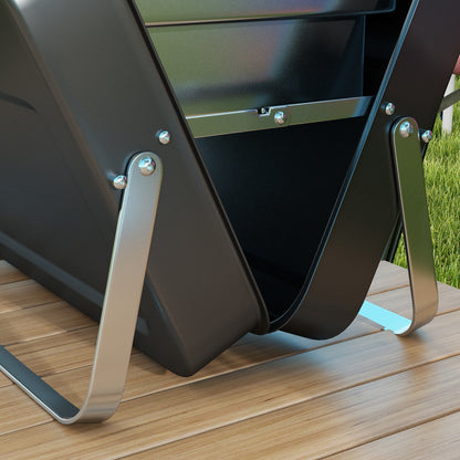 Mini Charcoal BBQ Portable Suitcase Design Tabletop Grill for Garden, Camping, Picnic, Foldable Dimensions 47L x 30W x 28H cm Black