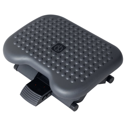 Footrest Foot Rest Footrest Relax Foot Support for Office, Adjustable Height, Plastic, Dark Gray, 46x35cm