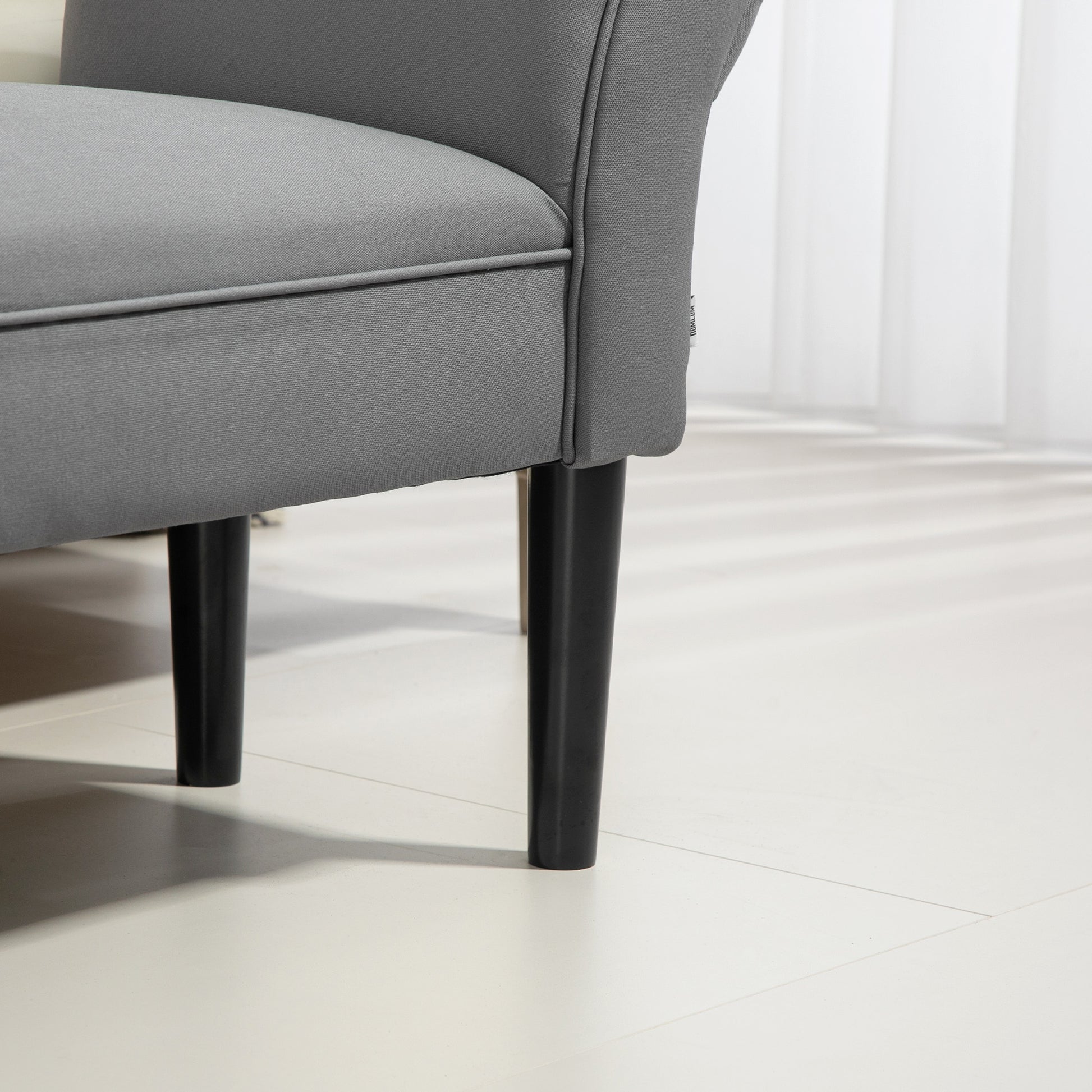 Bed Bench, Upholstered Bench, Seating Bench, Hallway Bench for Bedroom, Up to 130 kg Load Capacity, Sailcloth, Dark Gray, 102 x 36 x 51 cm