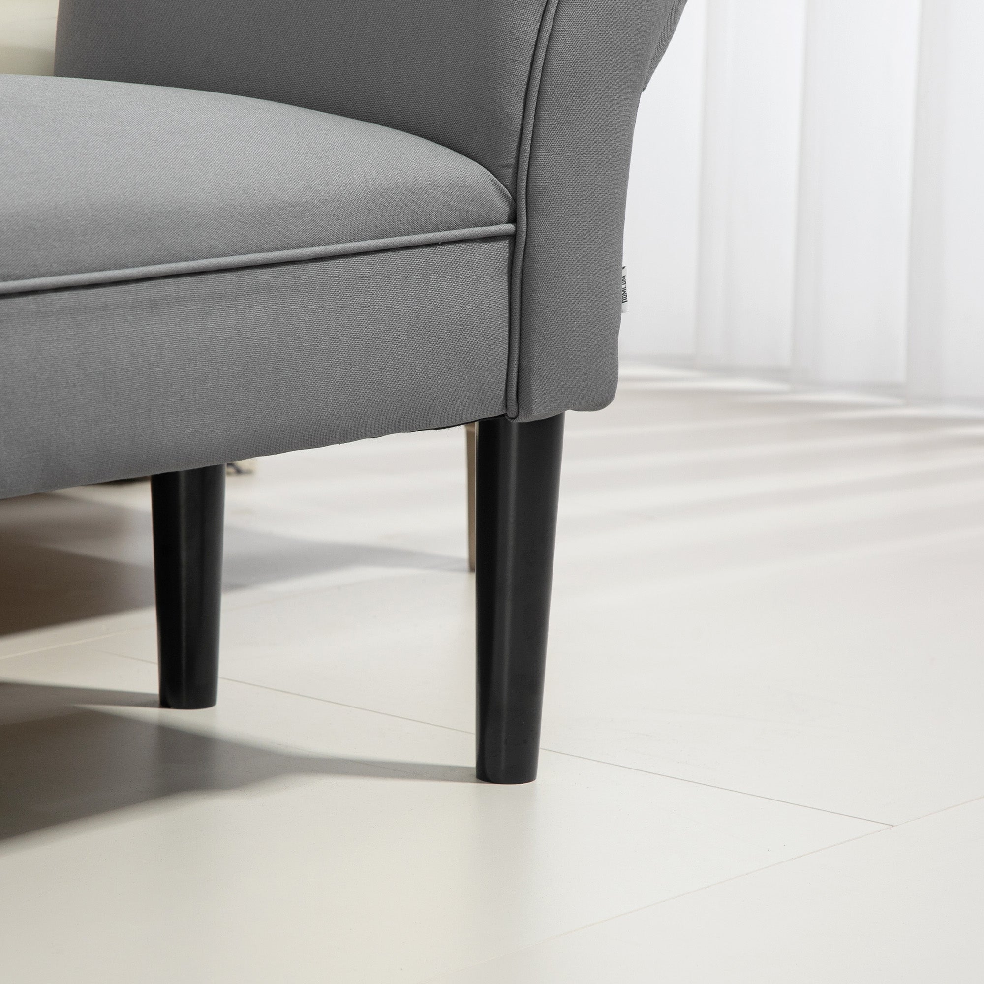 Bed Bench, Upholstered Bench, Seating Bench, Hallway Bench for Bedroom, Up to 130 kg Load Capacity, Sailcloth, Dark Gray, 102 x 36 x 51 cm