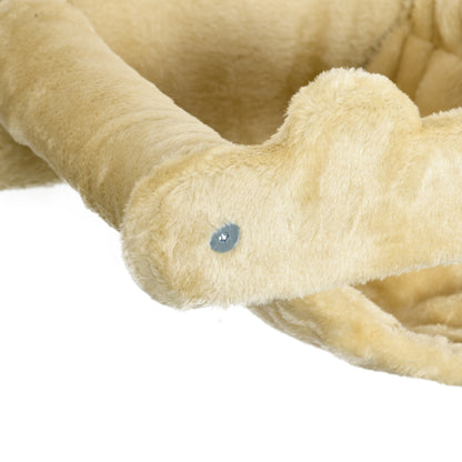 Cat Climbing Wall, 5-Piece Cat Staircase with 2 Scratching Posts, 2 Platforms, Climbing Cat Tree with Plush Cover, Hammock, for Indoor, Beige