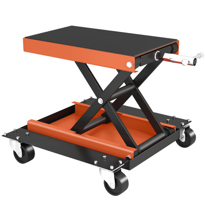 Motorcycle Lift 500 kg Load Motorcycle Lift 135-390 mm Adjustable Height Mounting Stand Bike Repair Scissor Lift in Garage & Outdoor Areas