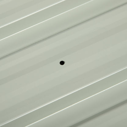 12 Pieces Trapezoidal Sheet 129x45cm 7m² Galvanized Roof Sheet 0.25 mm Weatherproof Profile Sheet Galvanized Steel Roof Panels Steel Sheet Corrugated Panels for Roof Tool Shed Carport Dark Grey