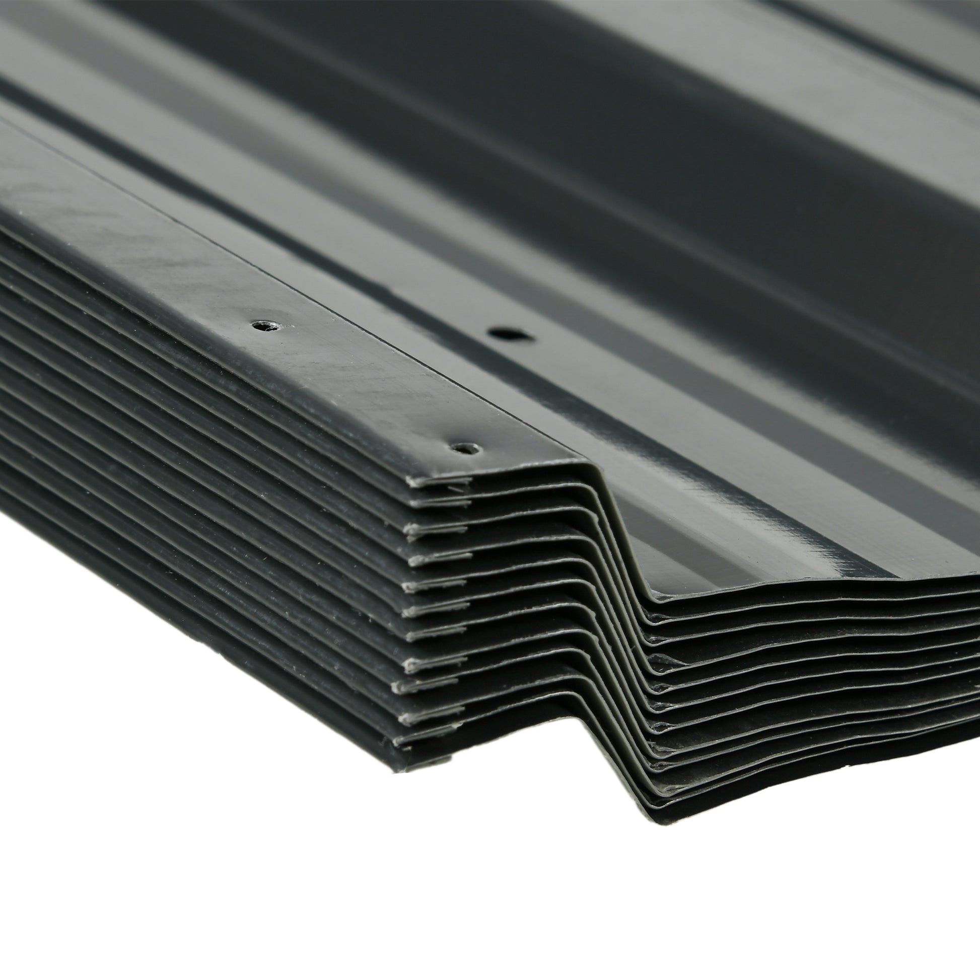 12 Pieces Trapezoidal Sheet 129x45cm 7m² Galvanized Roof Sheet 0.25 mm Weatherproof Profile Sheet Galvanized Steel Roof Panels Steel Sheet Corrugated Panels for Roof Tool Shed Carport Dark Grey