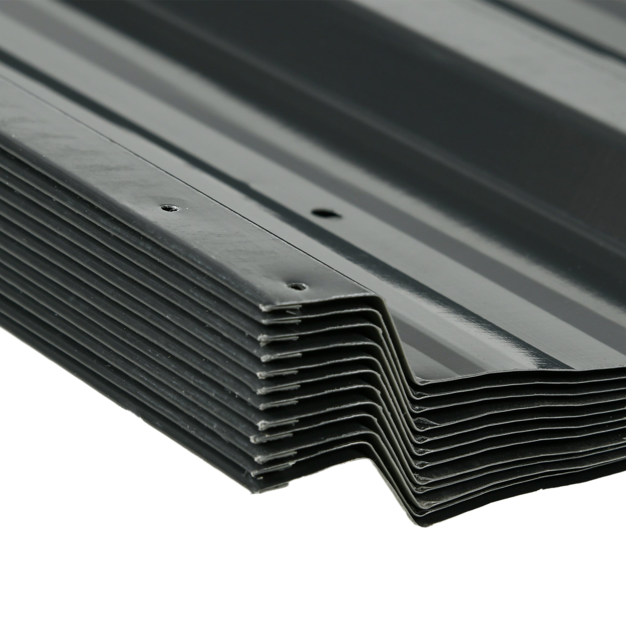 12 Pieces Trapezoidal Sheet 129x45cm 7m² Galvanized Roof Sheet 0.25 mm Weatherproof Profile Sheet Galvanized Steel Roof Panels Steel Sheet Corrugated Panels for Roof Tool Shed Carport Dark Grey