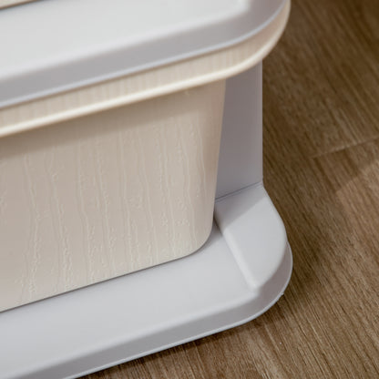 Drawer Cabinet for Kids with Storage Space Storage Boxes Toy Organizer Toy Chest Three Levels for Kids' Room 3-6 Years Children's Furniture Cream 37 x 37 x 56.5 cm