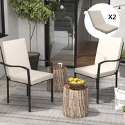 Set of 2 Outdoor Cushions for Chair with Backrest and 8cm Padding, size 112L x 51W cm, Beige