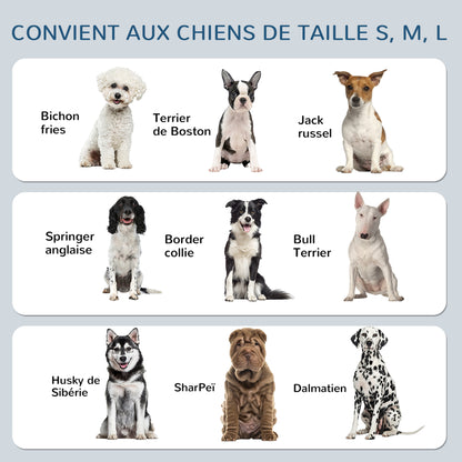 Double Elevated Dog Bowl Stand with 2 Removable Stainless Steel Bowls, Adjustable Height 11/21.5/32 cm and 1 Mat