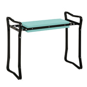 Folding Garden Knee Bench Garden Stool Tool Bags Padding Knee Aid Supports up to 150 kg Work Stool Garden Bench for Kneeling & Sitting 58 x 28 x 49cm Dark Green