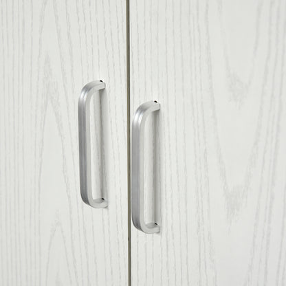 Kitchen Buffet Kitchen Cabinet Multi-Storage 4 Doors 1 Drawer Shelf + Large Countertop 71 x 41 x 178 cm White MDF