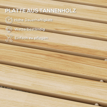 120 cm Garden Path, Rollway Garden Tread Decorative Wooden Tread Made of Pine Wood, for Garden, Balcony, Nature