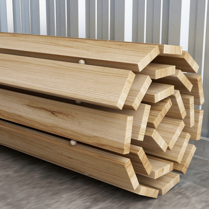 120 cm Garden Path, Rollway Garden Tread Decorative Wooden Tread Made of Pine Wood, for Garden, Balcony, Nature