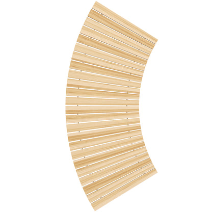 120 cm Garden Path, Rollway Garden Tread Decorative Wooden Tread Made of Pine Wood, for Garden, Balcony, Nature