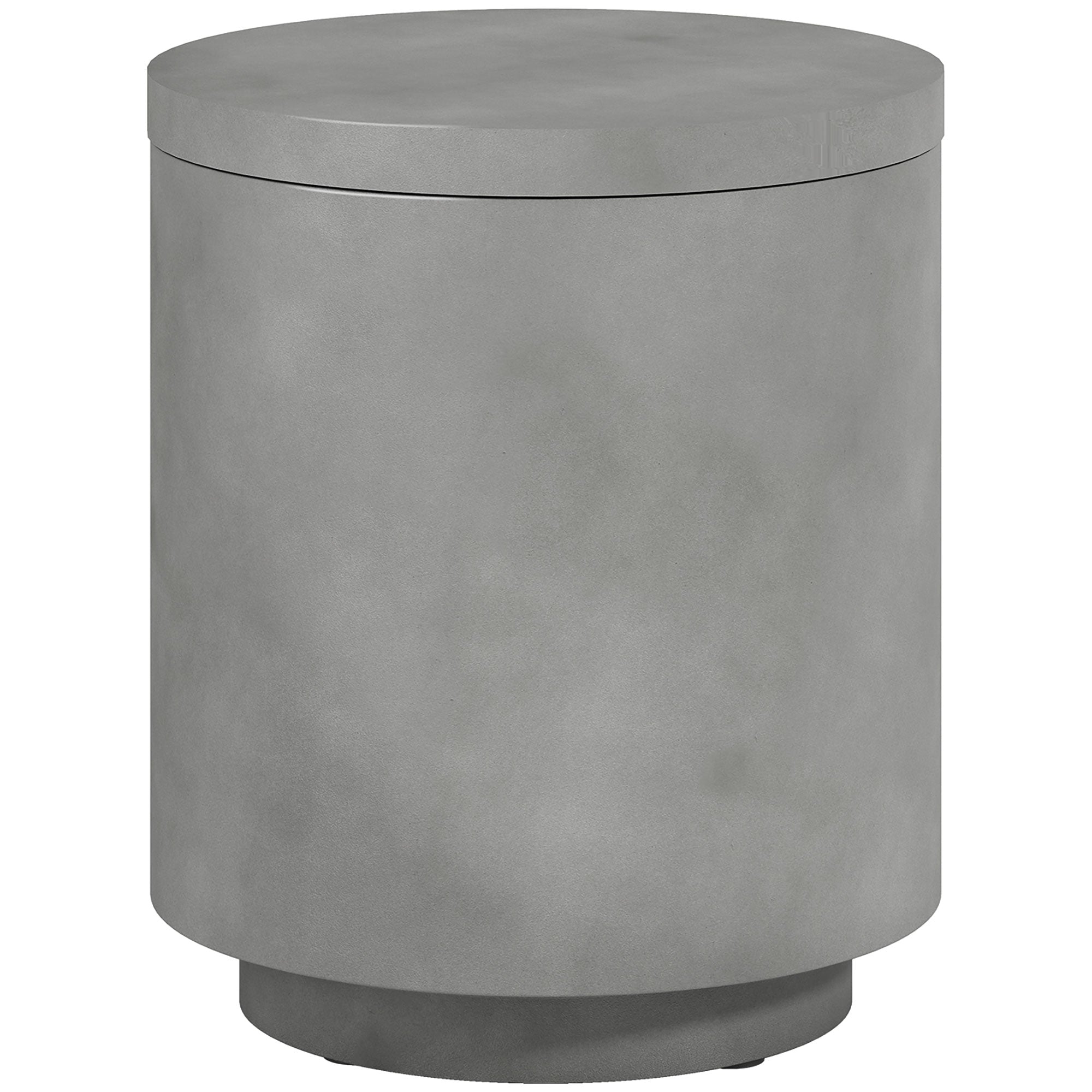 Cool Bar Side Table with Removable Tabletop 10L Drink Cooler, Bistro Table Small Patio Table for Party, Camping, Light Gray