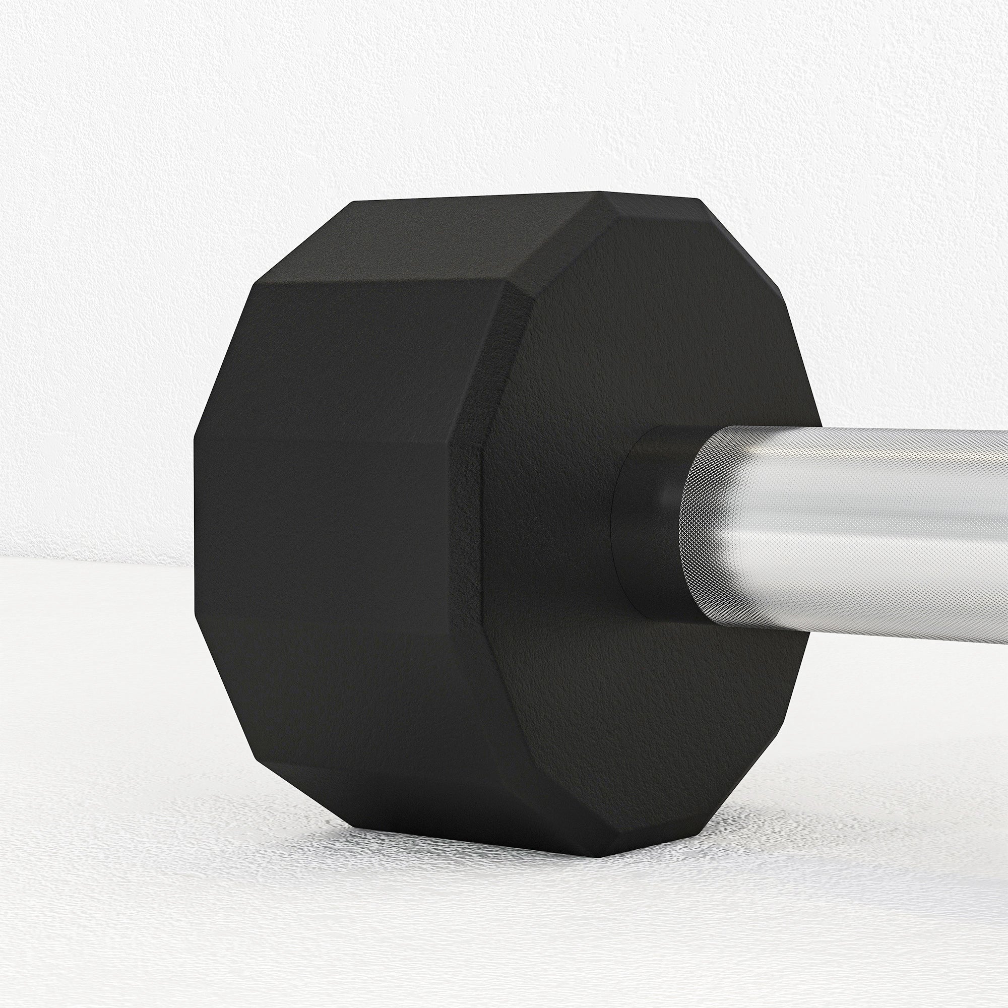 SPORTNOW Set of 2 12-Sided Dumbbells 2x15kg in Metal and Rubber, Gym Dumbbells Set with Non-Slip Grip, 26x15.5x15.5 cm, Black