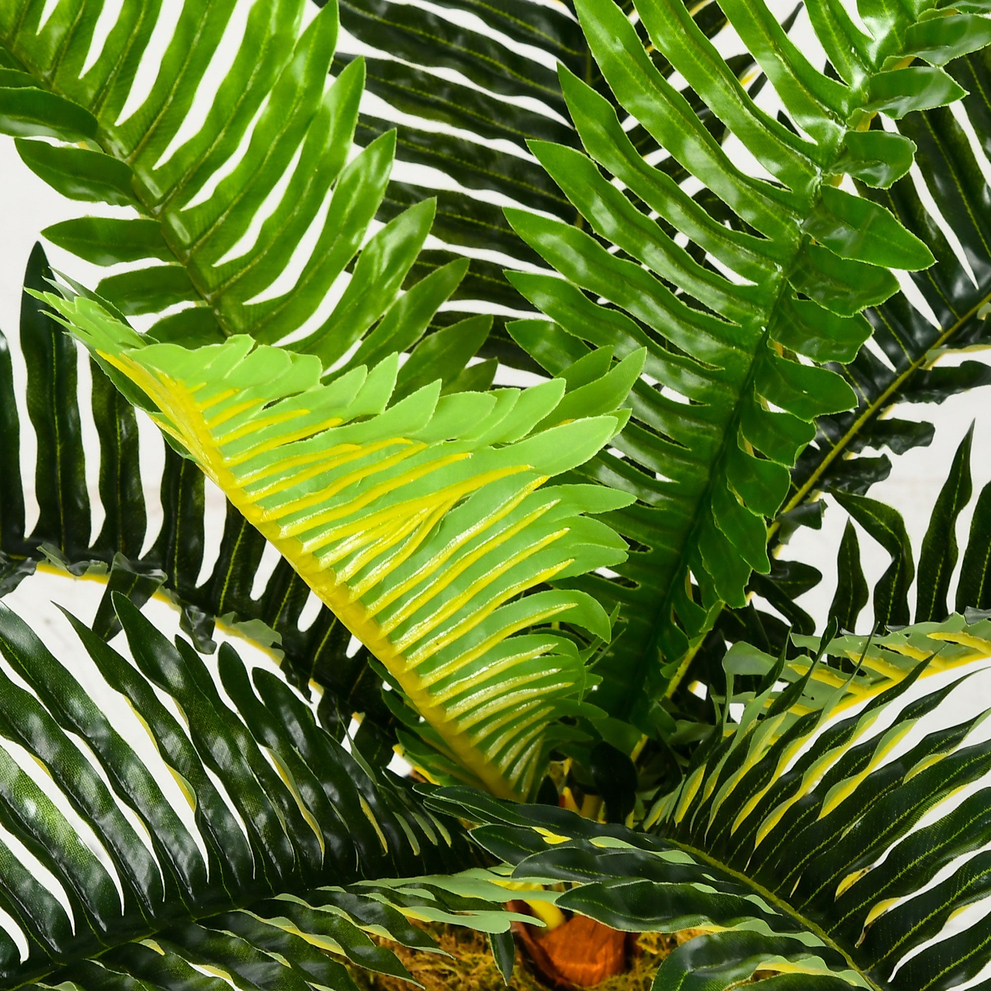 Artificial Plant, Fake Plant, Artificial Palm Tree with Pot, Indoor Plant for Living Room, Bedroom, 50 cm, Green