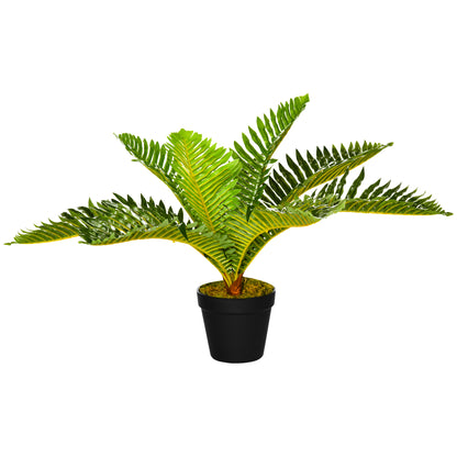 Artificial Plant, Fake Plant, Artificial Palm Tree with Pot, Indoor Plant for Living Room, Bedroom, 50 cm, Green