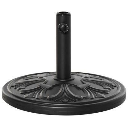 Umbrella Stand 13 kg Umbrella Holder Umbrella Poles with 35 mm/38 mm/48 mm Diameter Umbrella Bracket for Garden, Balcony, Antique Black