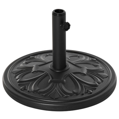 Umbrella Stand 13 kg Umbrella Holder Umbrella Poles with 35 mm/38 mm/48 mm Diameter Umbrella Bracket for Garden, Balcony, Antique Black