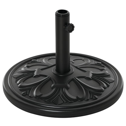 Umbrella Stand 13 kg Umbrella Holder Umbrella Poles with 35 mm/38 mm/48 mm Diameter Umbrella Bracket for Garden, Balcony, Antique Black