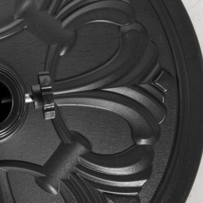 Umbrella Stand 13 kg Umbrella Holder Umbrella Poles with 35 mm/38 mm/48 mm Diameter Umbrella Bracket for Garden, Balcony, Antique Black