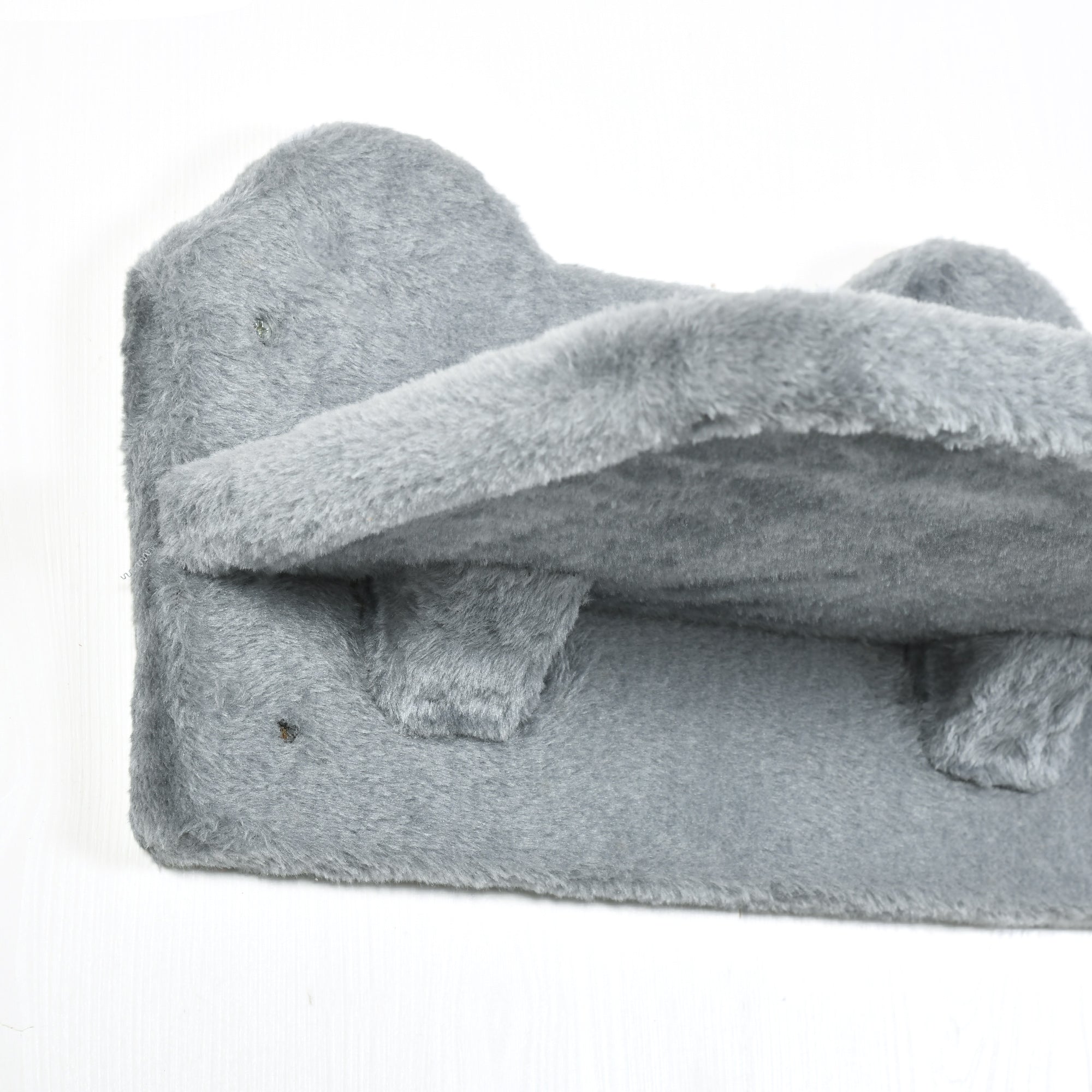 Cat Climbing Wall 4-piece Cat Climbing Wall Set with Cat Stairs, Cat Bridge, Hammock, Cat Tree with Jumping Platform, Wall-Mounted Cat Tree, Wall Cat Furniture up to 5 kg, Gray