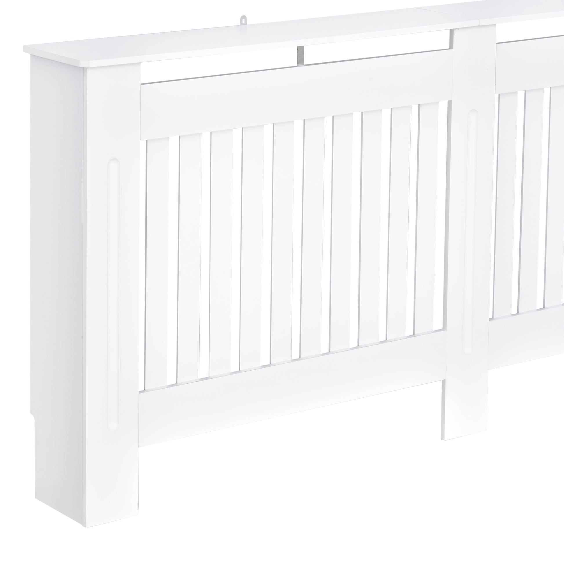 Radiator Cover Modern MDF Radiator Cover for Living Room Bedroom 172x19x81 cm White