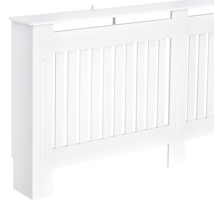 Radiator Cover Modern MDF Radiator Cover for Living Room Bedroom 172x19x81 cm White