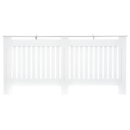 Radiator Cover Modern MDF Radiator Cover for Living Room Bedroom 172x19x81 cm White