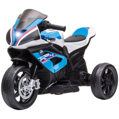 Kids Electric Motorcycle Children's Motorbike 6V Electric Vehicle Electric Tricycle Kids Vehicle with 3 Music Modes 2.5km/h Electric Motorcycle for Children from 18 Months PP Metal Blue 82.5 x 42 x 54 cm
