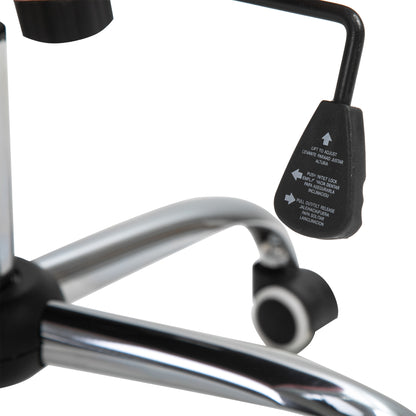 Office Chair, Ergonomic Desk Chair with Armrest, Padded Backrest, Height Adjustable Computer Chair with Faux Leather, Swivel Chair for Home Office, Pink