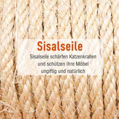 Cat Tree with Cat Cave, XXL Cat Scratching Post Climbing Tree for Cats Multi-Level Activity Center Plush Gray 49 x 49 x 173 cm