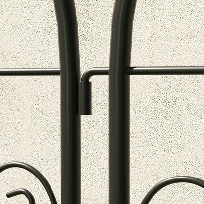 Climbing Plant Support with Birds, Set of 2, Garden Trellis, for Vegetables, Vines, Flowers, Metal, 50 x 150 cm, Black