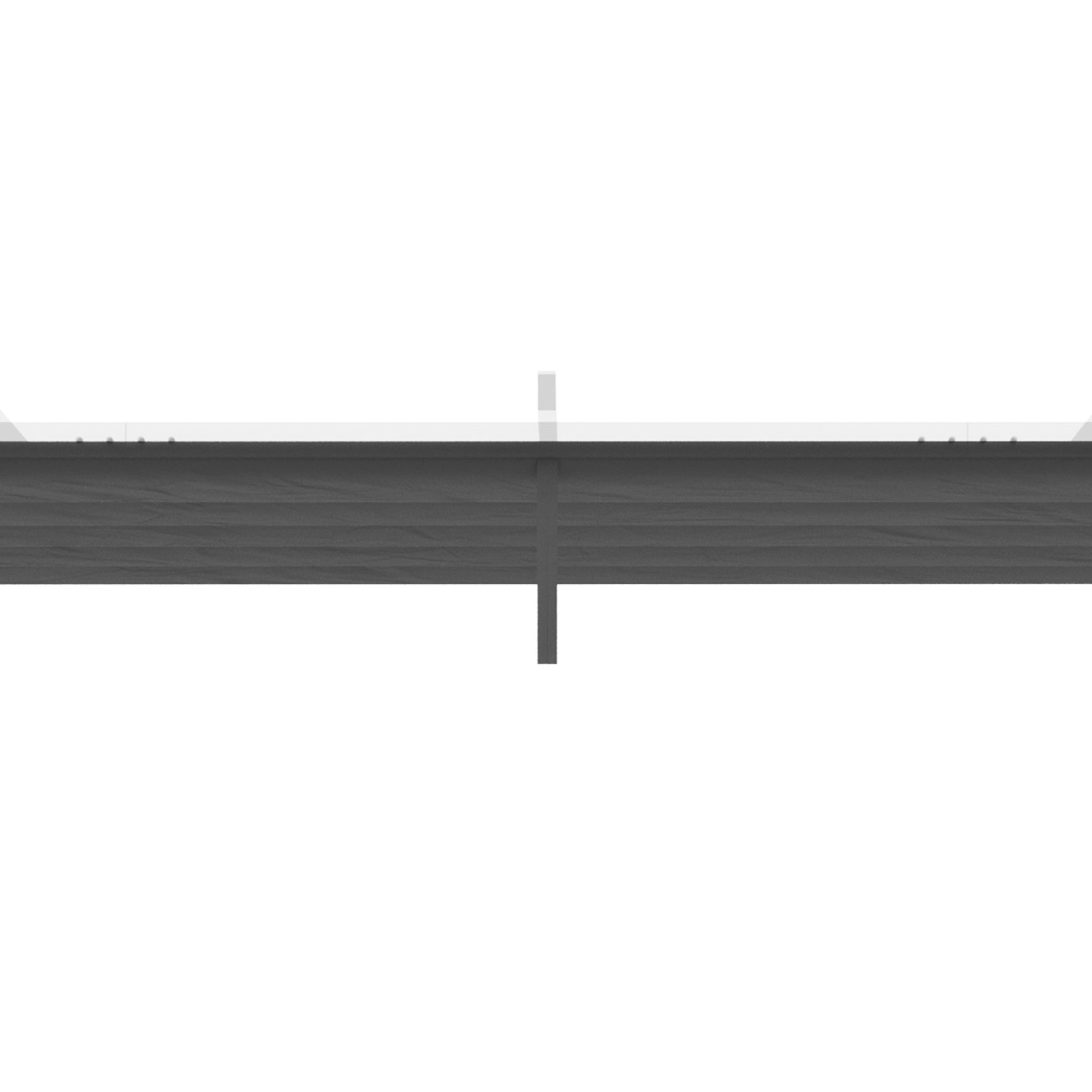 Replacement Canopy for 4 x 3 m Pergola, Waterproof Retractable Wave Canopy with Rain Drainage Holes, Winter-Proof Shade Cover for Garden, Patio, Dark Gray