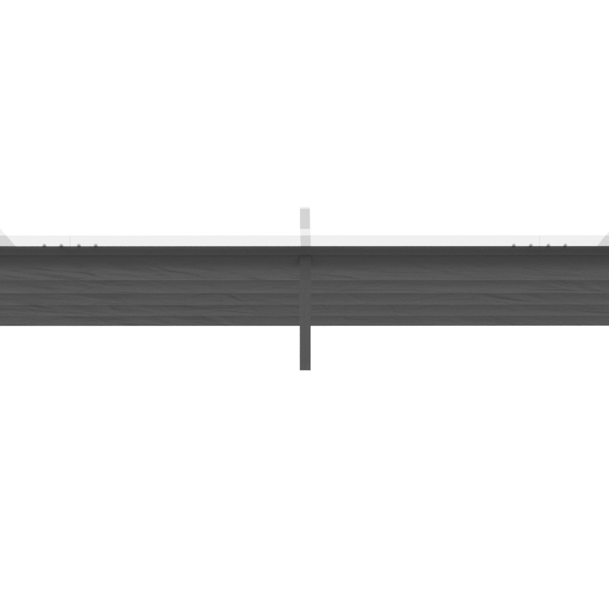 Replacement Canopy for 4 x 3 m Pergola, Waterproof Retractable Wave Canopy with Rain Drainage Holes, Winter-Proof Shade Cover for Garden, Patio, Dark Gray