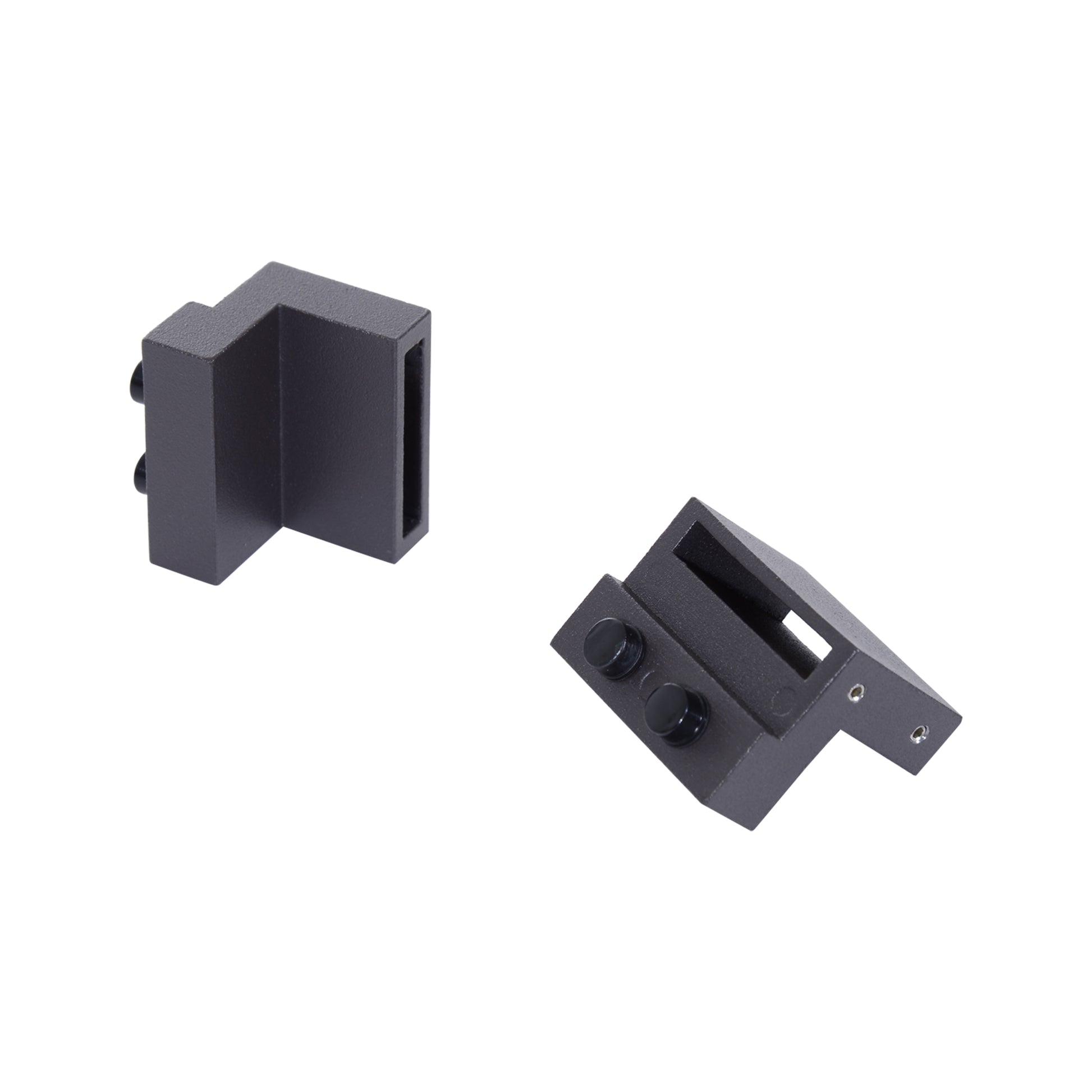 Sliding Door Hardware Set, 2m, Complete Kit with Rails, Rollers, Door Stoppers, Floor Guide, Sliding Door System made of Carbon Steel, Brown
