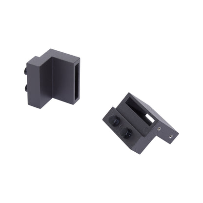 Sliding Door Hardware Set, 2m, Complete Kit with Rails, Rollers, Door Stoppers, Floor Guide, Sliding Door System made of Carbon Steel, Brown