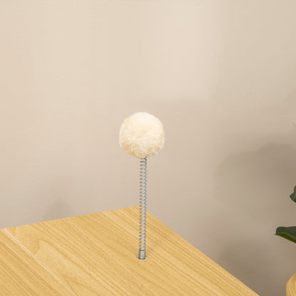 Cat House, Cat Box TV-Shaped with Toy Ball, Scratching Mat Indoor Cat Cave Cat Cupboard Cat Shelter Cat Bed, Cat Cave for Indoor Outdoor 50 x 28 x 43 cm Oak+Beige+White