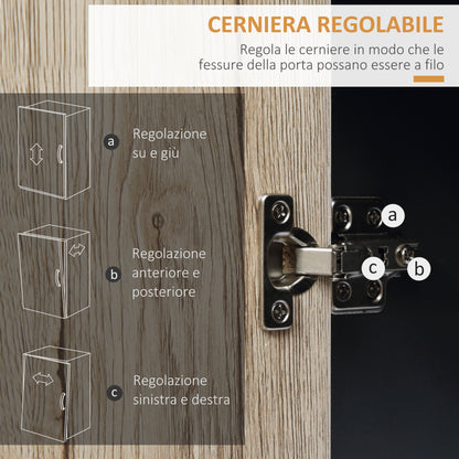 Multipurpose Kitchen Cart with Drawer, Cabinet, and Shelf, Kitchen Island Serving Trolley with 4 Wheels, 80x39x86.5cm, Wood and Black