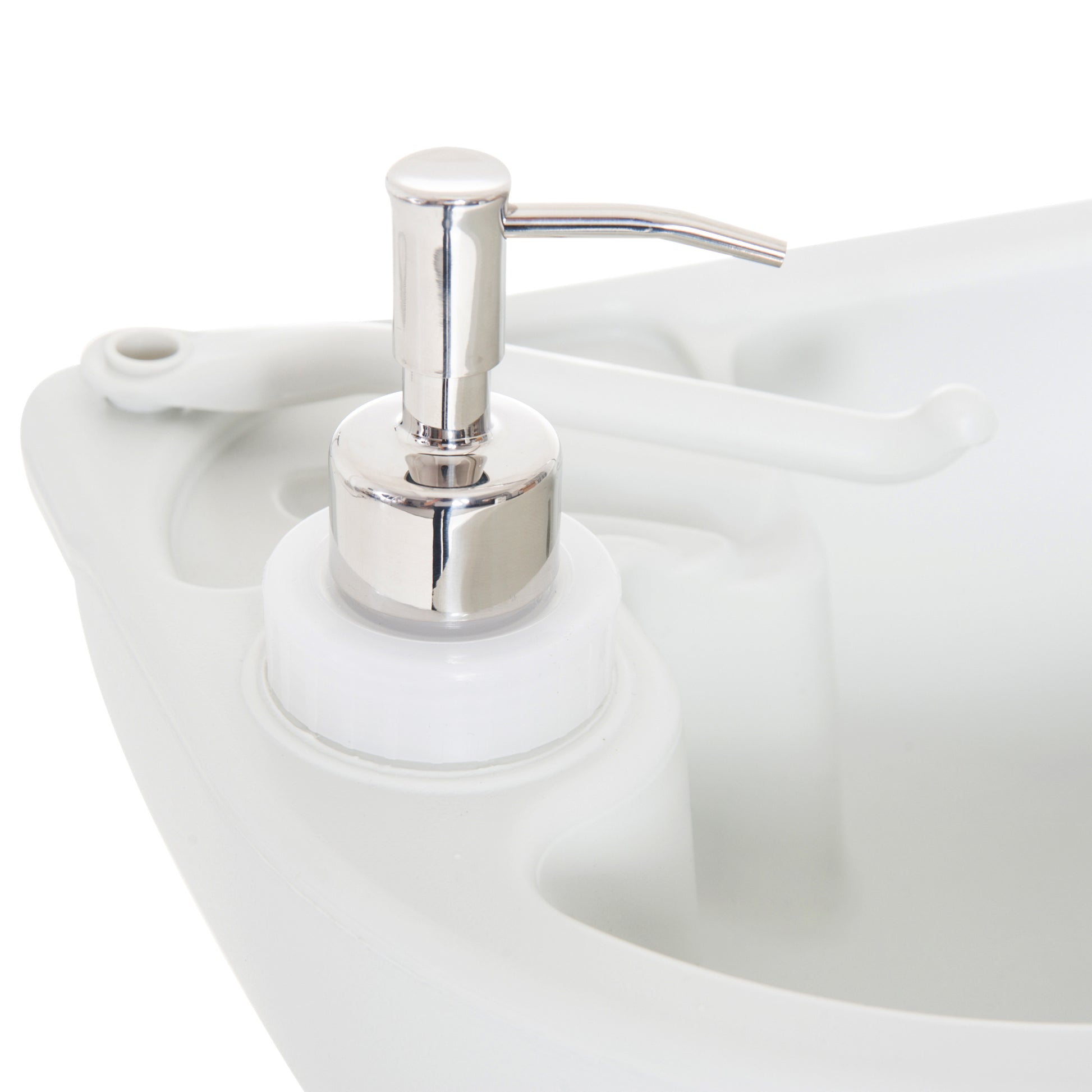Camping Sink including 17L Water Tank Foot Pump Towel Holder Sink Mobile Washing Station for Outdoor Camping Garden Travel Gray