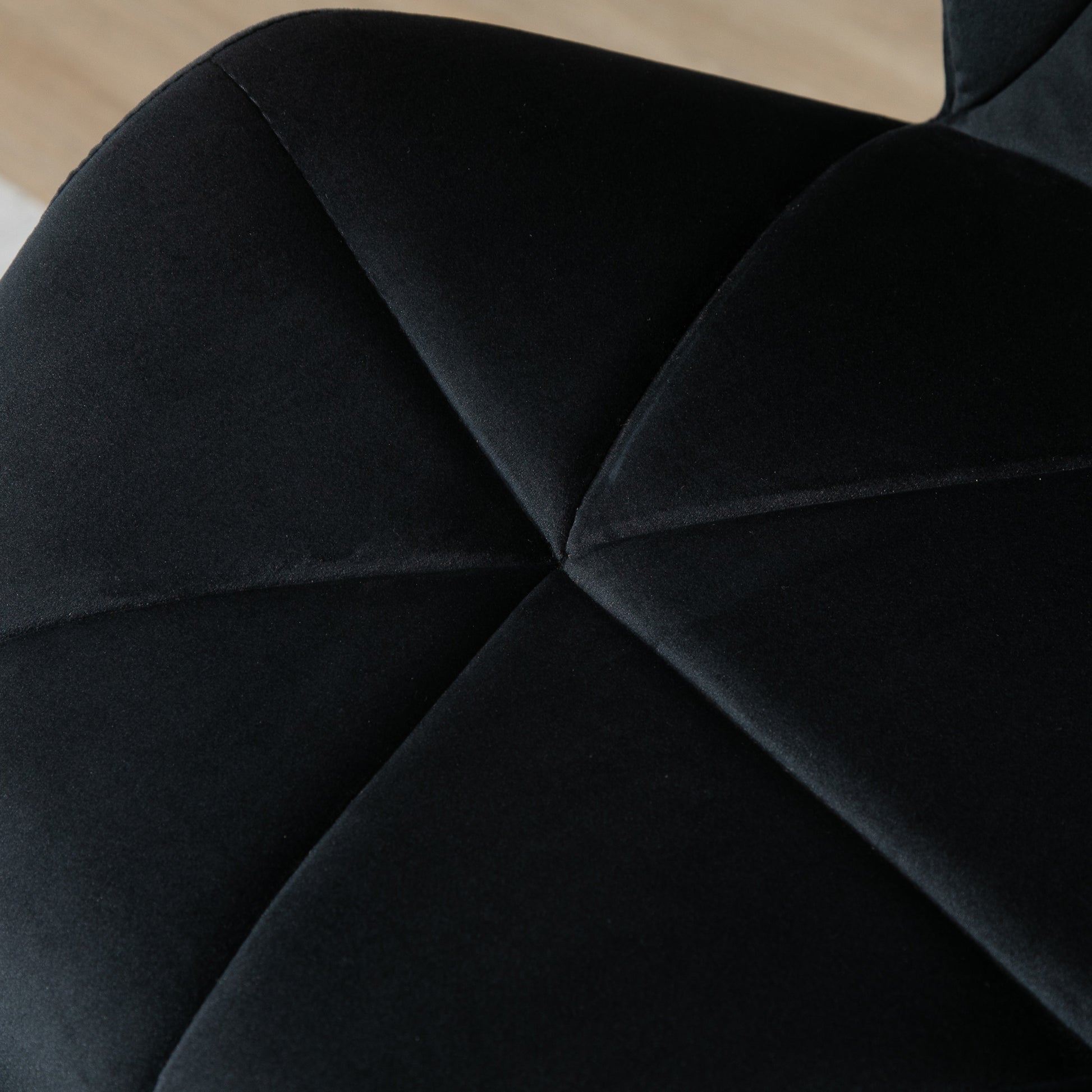 Set of 2 Bar Stools Swivel Bar Chairs with Backrest Height-Adjustable Bistro Stool Counter Stool Velvet Armless Foam Black 51.5x 57.5 x 93-114.5 cm