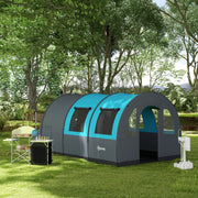 Camping Kitchen Cabinet with Storage, Portable Folding Outdoor Table, Aluminum Cooking Station with Carry Bag