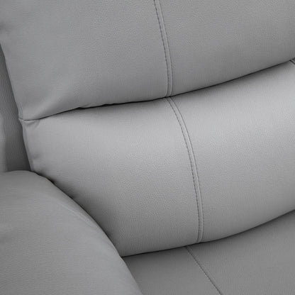 Recliner Chair TV Armchair with Reclining Function, Footrest, Swivel TV Armchair with Pocket Spring System for Living Room, Bedroom, Grey