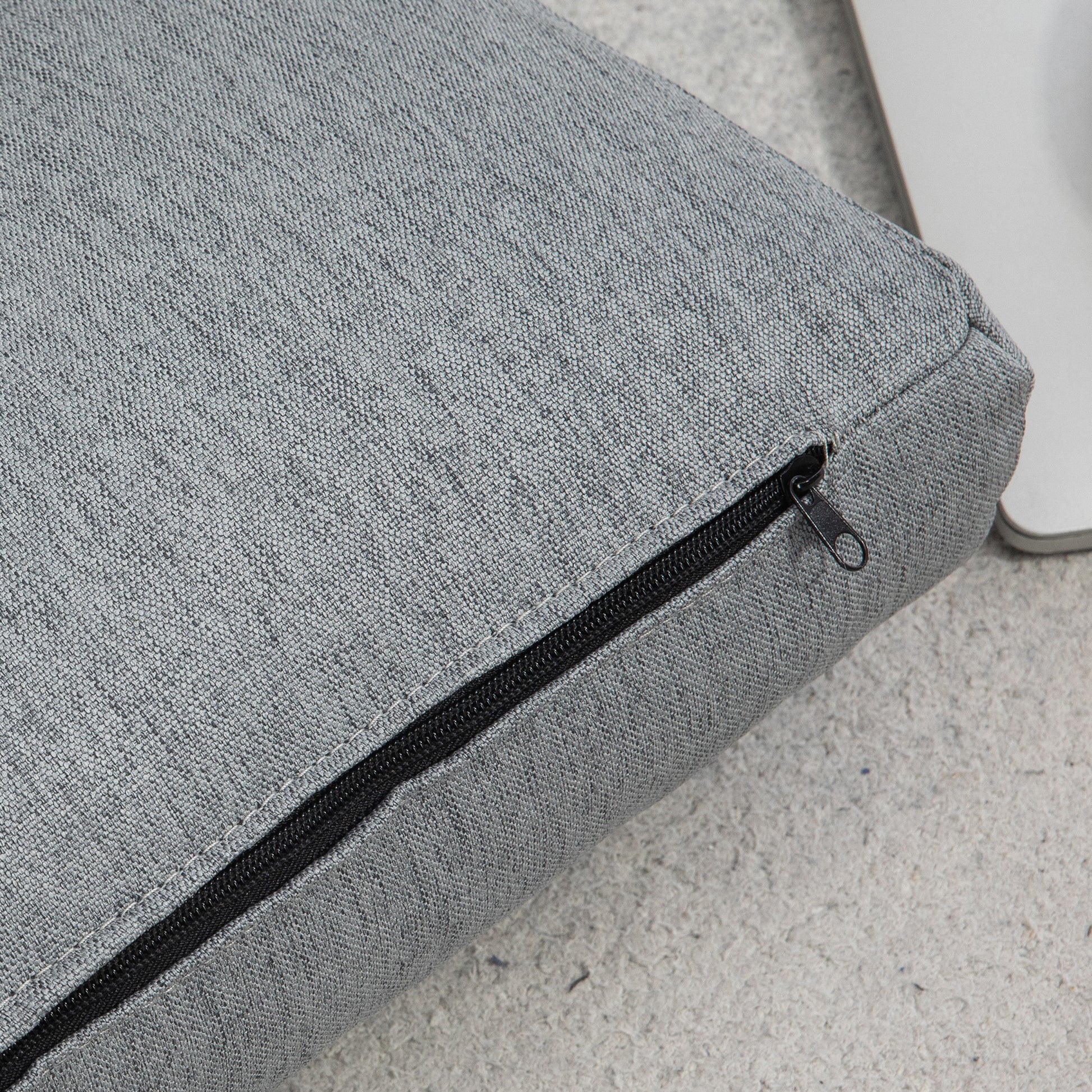Floor Chair Floor Lounger with 6-Level Adjustable Backrest, Foldable Meditation Chair with Linen Look, Padded Floor Sofa for Living Room, Bedroom, Gray