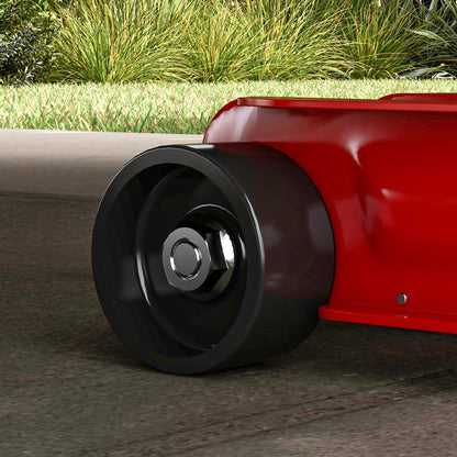 Sturdy Steel Low Profile Hydraulic Jack, Maximum Load of 2500 kg, Lifting Capacity of 8 to 38 cm, Red