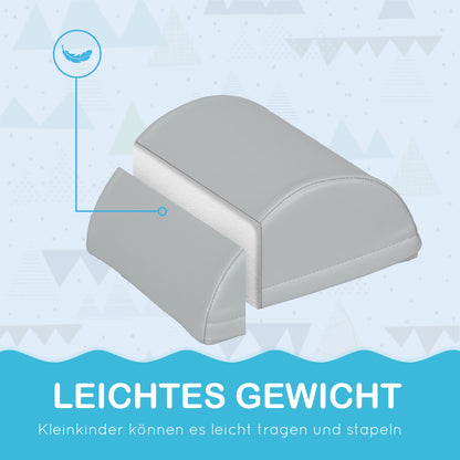 11-Piece Soft Building Blocks, Foam Blocks, Building Block Set for Climbing, Soft Giant Building Blocks, Building Bricks for 1-3 Years Old Kids, Faux Leather, Multicolored