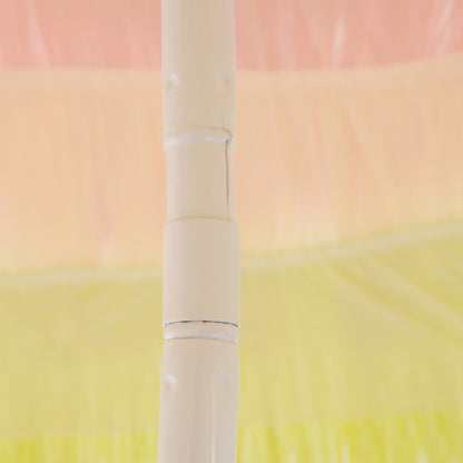 Sun Umbrella Beach Ø160cm windproof stable Beach umbrella height adjustable and tiltable Balcony umbrella foldable garden umbrella for travel, beach, balcony Multicolored