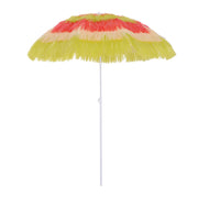 Sun Umbrella Beach Ø160cm windproof stable Beach umbrella height adjustable and tiltable Balcony umbrella foldable garden umbrella for travel, beach, balcony Multicolored